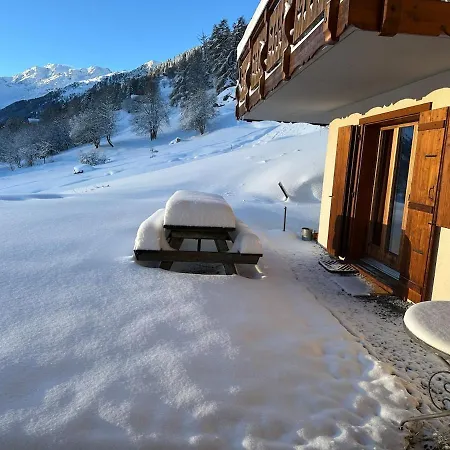 Thyon 4pieces, Magnifique Vue Dom wakacyjny Hérémence